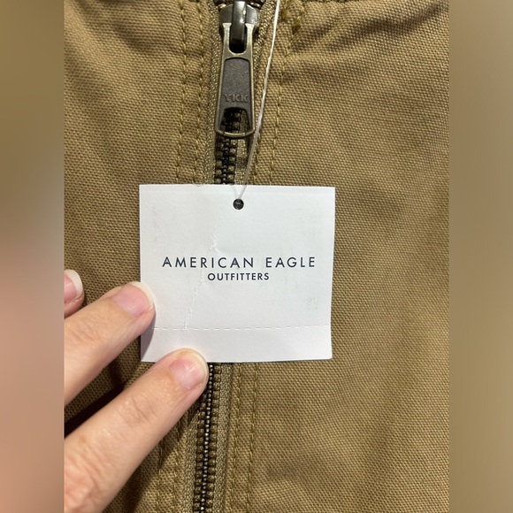 American Eagle AE Men’s Large Workwear Vest Tan Cotton Canvas Rancher Lined NWT - Picture 7 of 14